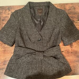 The-limited Women's Black and Grey Jacket